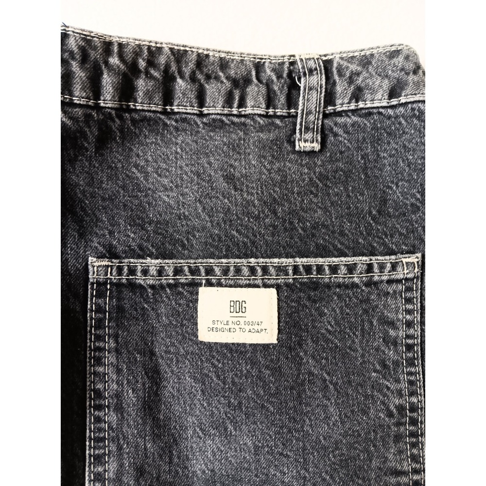 BDG Urban Outfitters Albie Carpenter Jeans Mens 32x32 Washed Black Utility Pants - Picture 7 of 7